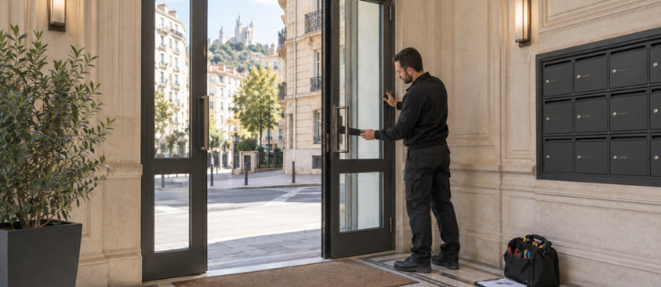 Article 115 : Régies et syndics à Lyon : comment organiser l’entretien des portes d’immeuble ?
