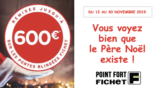 Offre de remise sur une porte blindée Fichet