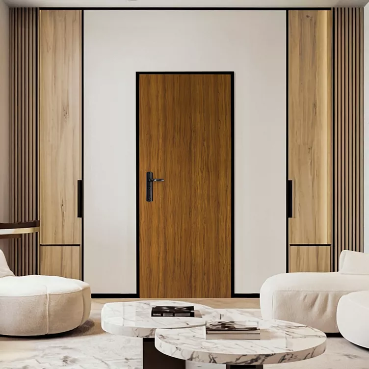 Porte blindée Fichet Spheris XP dans un intérieur contemporain